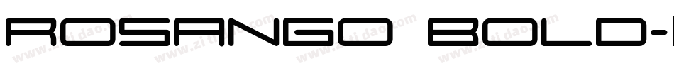 Rosango Bold字体转换